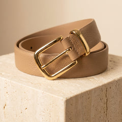 Ceinture Femme Beige - Beige | Rue Du Cuir