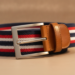 Ceintures Homme Bleu Blanc Rouge - Bleu Blanc Rouge | Rue Du Cuir