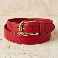Ceinture Femme Rouge - Rouge | Rue Du Cuir