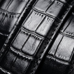 Ceintures Cuir Aspect Crocodile Hommes - Aspect Crocodile | Rue Du Cuir