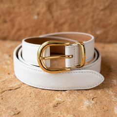 Ceinture Femme Blanche - Blanc | Rue Du Cuir