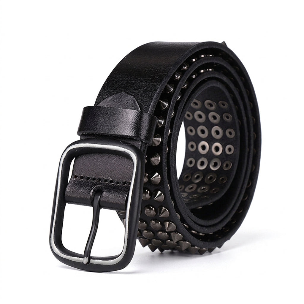 Ceinture homme Chantilly en cuir pleine fleur de vachette au style vintage affirmé