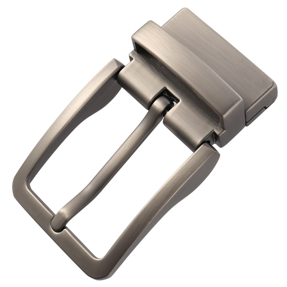 Boucle ardillon Hector 3.5 cm en alliage de zinc argenté, avec ardillon rotatif et finition mate.